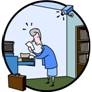 briefcases,business,cartoons,catching,caught,emotions,cabinets,files,George,metaphors,office,people,readings,security cameras,surprises,women